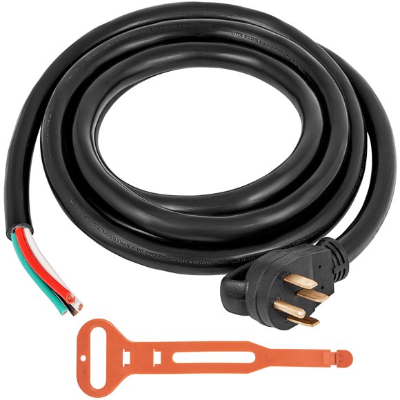 VEVOR Rallonge de Génératrice 50 Amp 6 Gauge STW 6/3+8/1 Cordon de Génératrice Homologué UL Cordon d'Alimentation de Génératrice N14-50P vers Fil Nu Coupe-Fil Rallonge de Cordon d'Alimentation Vr Moteur Génératrice Maison Portable