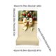 thumbnail image 3 of Funda elástica para taburete con lazo navideño | Protector de asiento de poliéster lavable | Funda de silla beige desmontable y antideslizante, ideal para comedor, oficina y ocio, 3 of 6
