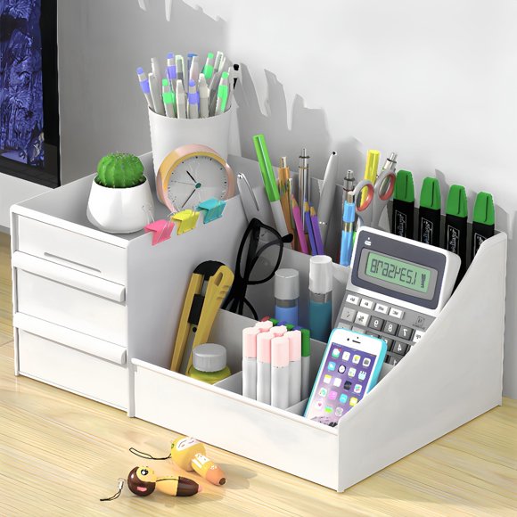 AKEGAMN Clearance! Vanity Organizer Countertop Mens Organizer With Drawers For Beard Shaving Lotion Perfume & Perfect For Bathroom & Bedroom Storage HIGH-QUALITY MATERIALS - Our cosmetic storage box