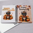 thumbnail image 4 of Happy Thanksgiving French Bulldog Welcome Thankful Fall Autumn Pumpkin Spiral Bound Journal Dog Lover Gifts 5x7in Spiral Notebook - 02021, 4 of 5