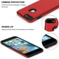 thumbnail image 5 of Classy Design Luxury Leather Phone Case for iPhone 7 Plus & iPhone 8 Plus Non-Slip Grip Full Body Ultra Slim Protective Case 5.5 Inch (Red), 5 of 11