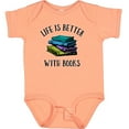thumbnail image 3 of Inktastic Life's Better with Books Boys or Girls Baby Bodysuit, 3 of 5