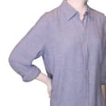 thumbnail image 2 of Orvis Women's Long Sleeve Linen Blend Top Size: S, Color: Light Blue Solid, 2 of 3