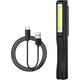 thumbnail image 1 of Luz de trabajo LED recargable de 200 lúmenes COB, lámpara de mecánico, linterna ultrapotente, lámpara de inspección para coche, garaje, taller, bricolaje, camping, con cable USB y clip (negro), 1 of 5