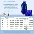 thumbnail image 7 of iiniim Leotards for Girls Gymnastics with Shorts 2Pcs Gymnastics Unitard Fitness Bodysuit Jumpsuit Royal Blue 6, 7 of 7
