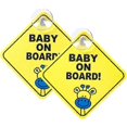 thumbnail image 1 of 2 pcs Stroller Signs for Car, Magnetic Reflective Safety Warning Signs - Baby on Board, 1 of 5