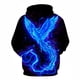 thumbnail image 4 of Sudadera con capucha para hombre con estampado digital 3D Flame Phoenix Sudadera con capucha, 4 of 5