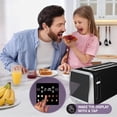 thumbnail image 4 of Toaster Nostalgia Inspirex - Pantalla táctil de 4 rebanadas, color negro, 4 of 9
