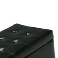 thumbnail image 5 of WyndenHall  Essex 34-in. Wide Rectangular Storage Ottoman MidnightBlack Foam,Faux Leather N/A Casual,Transitional Faux Leather, 5 of 5