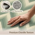 thumbnail image 6 of ODIKA Cream Ombre Muted Geometric Repeating Symmetrical Decorative Foldable Easy Care for Master Suite, California King, Under Bed, 6 of 7