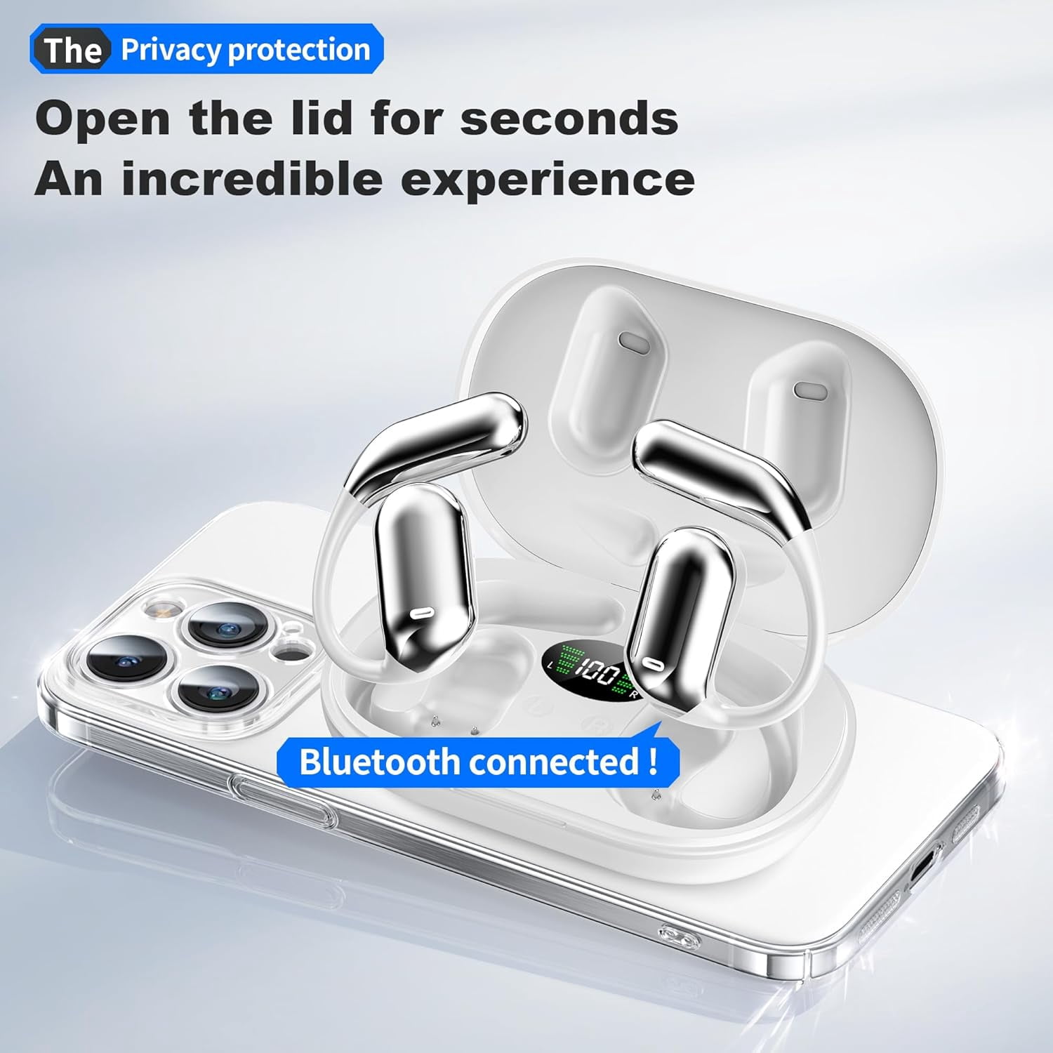 Charlore AI Language Translation Earbuds Real Time, 3 in 1 Wireless Earphone for 144 Languages Translator Earbuds