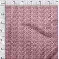 thumbnail image 3 of oneOone Cotton Cambric Pink Fabric Chritmas Snow Flakes Sewing Material Print Fabric By The Yard 56 Inch Wide, 3 of 4