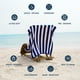 thumbnail image 3 of Juego de toallas de playa LANE LINEN 100% algodón Cabana Stripe Blue x4, 3 of 7