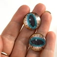thumbnail image 2 of Brown and Teal Cat Glass Eyes, 2 of 11