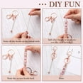 thumbnail image 5 of 12 Pcs Beadable Keychains Bars Bulk Blank Beaded Metal Keychain for Craft DIY Gift, 5 of 12