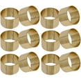 thumbnail image 3 of SKAVIJ Napkin Rings Set of 50 for Dinner Parties, Dining Table Decoration Metal Napkin Holder Gold, 3 of 6