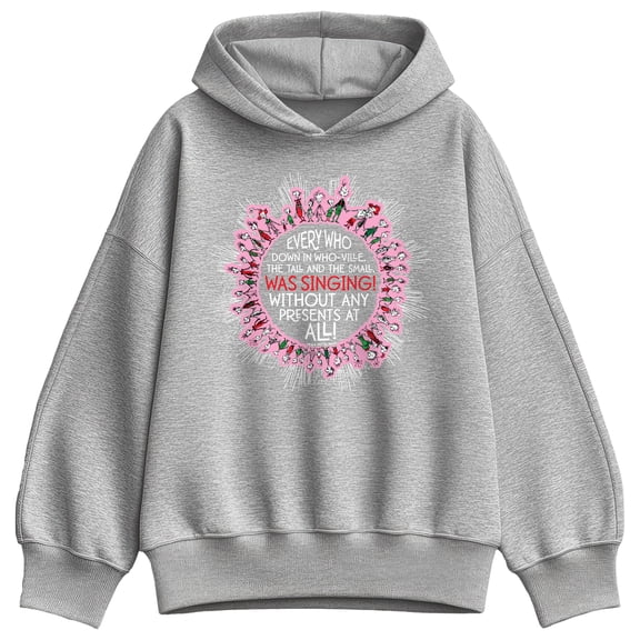 The Grinch - Every Who Singing Oversized Fleece Hoodie Sweatshirt