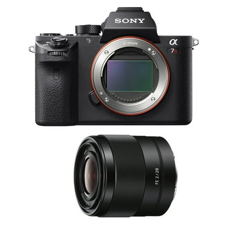 Sony a7R II Mirrorless Interchangeable Lens Camera Body with 28mm Lens Bundle - Includes Camera and FE 28mm F2 E-Mount Full-Frame Prime (Best Interchangeable Lens Camera For Travel)