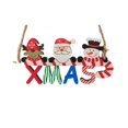 thumbnail image 3 of Letrero de madera con letras colgantes para Navidad, colgante de gnomo, Papá Noel, decoración de Feliz Navidad para el hogar, regalos de fiesta de Año Nuevo 2025, 3 of 5