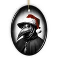 thumbnail image 7 of Grim Plague Doctor With Santa Hat Ceramic Ornament, Dark Christmas Keepsake for Halloween Tree, 7 of 7