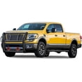 thumbnail image 2 of Black Horse RUGGED Heavy Duty Grille Brush Bumper Guard Modular Black Come With pair of 7.0"Dia.LED Lights with Red Trim Rings Compatible with 2017-2024 Nissan Titan XD-RU-NIXD16-B-PLR, 2 of 5