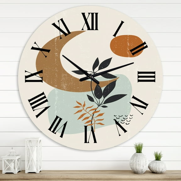 Designart 1 in Modern,Contemporary Wall Clock