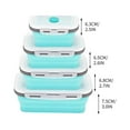 thumbnail image 2 of Collapsible Silicone Bento Box , Food-Grade Silicone Lunch Container with Airtight Lid, Bento Lunch Box Containers, 2 of 6