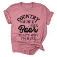 thumbnail image 2 of Womens Athletic Tops Neck Women Summer Tunics Size Small Womens Tops Women T Shirts Summer Running Tee Shirts Short Sleeve Loose Casual Tee Handstand Shirt Long Sleeve Long Pink XL, 2 of 2