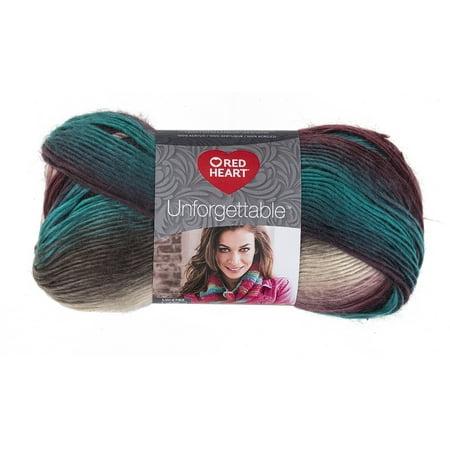 UPC: 0073650004780 | Red Heart Unforgettable Yarn Tealberry 3.5oz(100g) Medium Acrylic