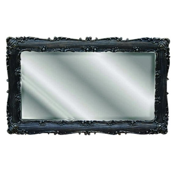 Decorative Black Gold Silver Rectangle Mirror