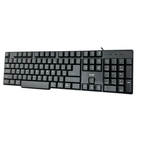 ProHT Foldable USB Wired Keyboard 109 Keys Silicone Soft Waterproof Keyboard for PC Notebook Laptop