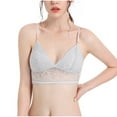 thumbnail image 2 of Itsame 1PC Bras for Women's Full Support Everyday Casual Bra Set Comfortable Tie Back Wireless Comfort Bralette Gray Size S, 2 of 3