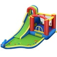 thumbnail image 6 of Gymax Inflatable Jungle Bounce House w/ Dual Slides Climbing Wall Jumping Area, 6 of 10
