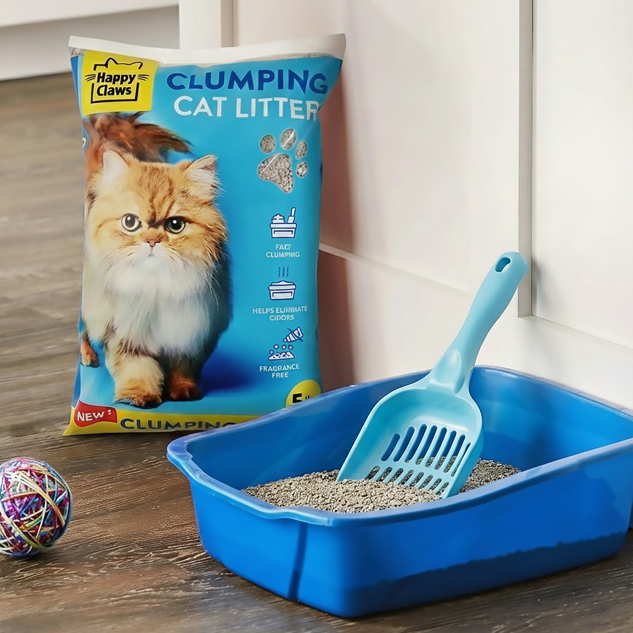 Happy Claws 5lb Natural Clumping Cat Litter