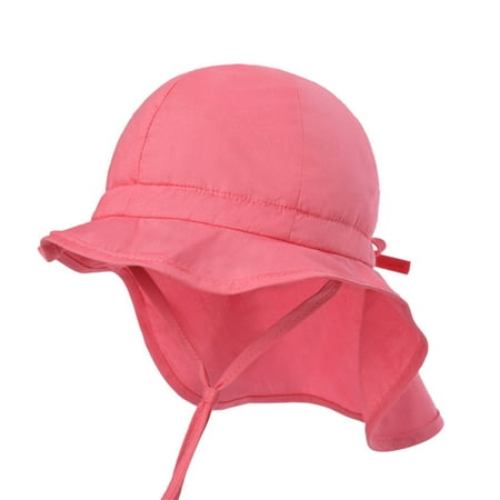 

Toddler Sun Hat Ruffles Candy Solid Cap Upf 50+ Beach Hat Pink