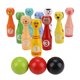 thumbnail image 3 of Juguete de botella de bolos,Bolos de animales educativos para niños Juguete de bolos de animales Juguete de bola de bolos Durabilidad probada en el tiempo, 3 of 8