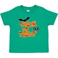 thumbnail image 3 of Inktastic Halloween Trick-or-Treat with Spider and Bats Boys or Girls Baby T-Shirt, 3 of 5