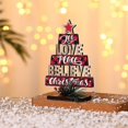 thumbnail image 5 of Árbol de Navidad de Madera TANGJMXG Bricolaje con Letras en Inglés 14,5 x 10 cm, 5 of 5