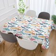 thumbnail image 5 of JSTEL Colorful Whales Table Cloth Rectangle 54 x 72 Inch Tablecloth Anti Wrinkle Table Cover for Dining Kitchen Parties, 5 of 6