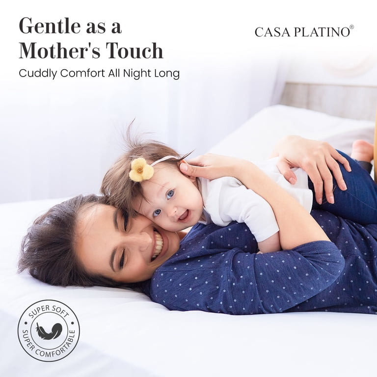Casa Platino 100% Cotton Percale 4-Piece Queen Sheet Set photo 8