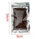 thumbnail image 4 of Bolsas de aluminio Mylar mate resellables con cierre hermético (paquete de 100) para frijoles y frutos secos Los 9x16cm, 4 of 7