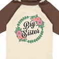 thumbnail image 4 of Inktastic Big Sister with Flower Circle Girls Long Sleeve Baby Bodysuit, 4 of 5
