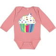 thumbnail image 3 of Inktastic 1st Birthday cupcake Boys or Girls Long Sleeve Baby Bodysuit, 3 of 5