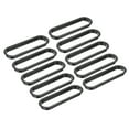 thumbnail image 1 of Grommet de escritorio ovalado de 8" Uxcell, gestión de cables de almacenamiento de agujeros de plástico para oficina y hogar, negro, 10 Pcs, 1 of 7