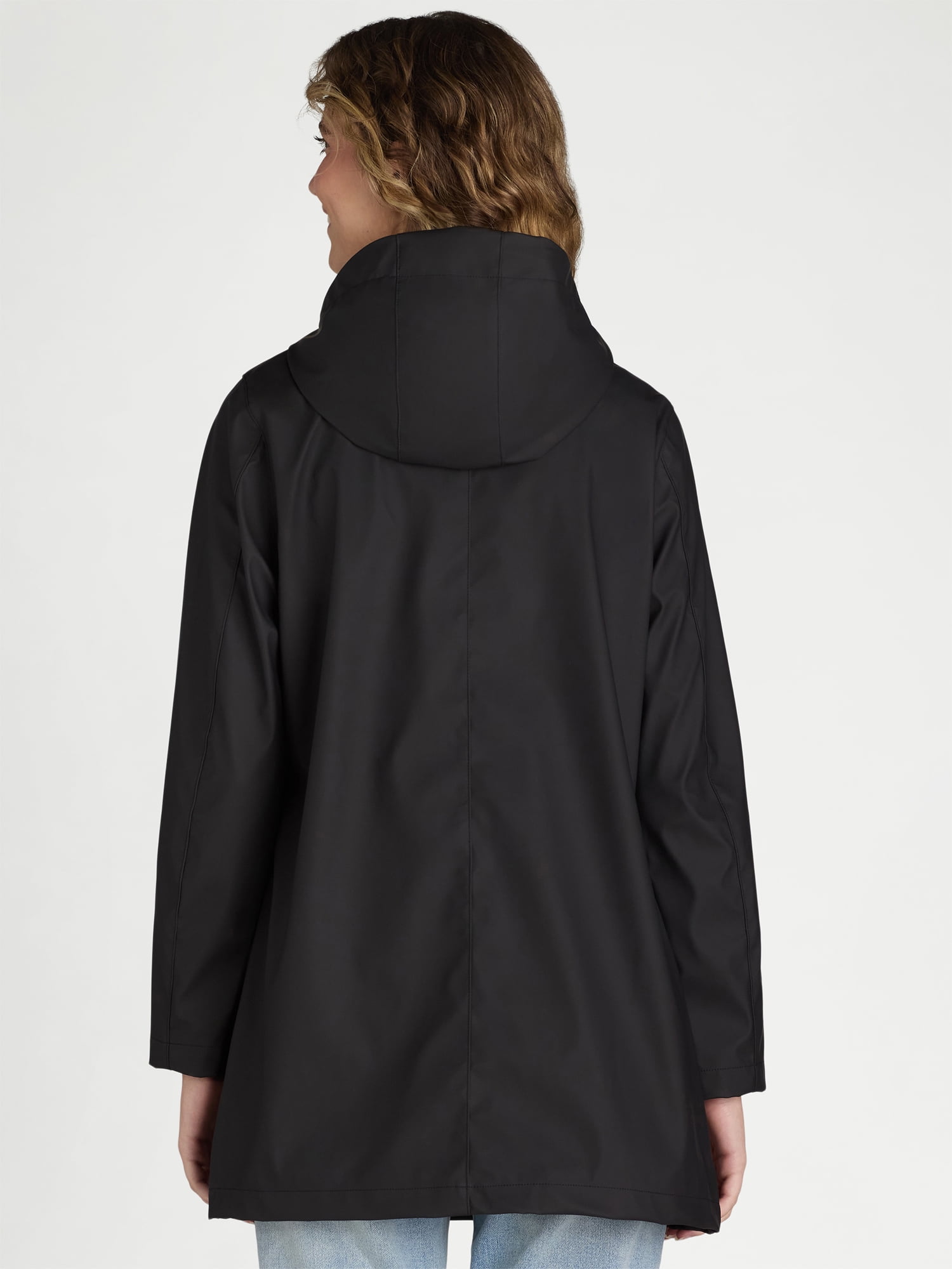 Big Chill Women's and Women's Plus Water Resistant Rain Coat, Sizes S-3X