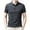 Grey, variant on Polo Shirts for Men Button Down Crew Neck Big and Tall Classic Contrast Collar Shirt Stretch Comfy Comfy Basic Golf T Shirt