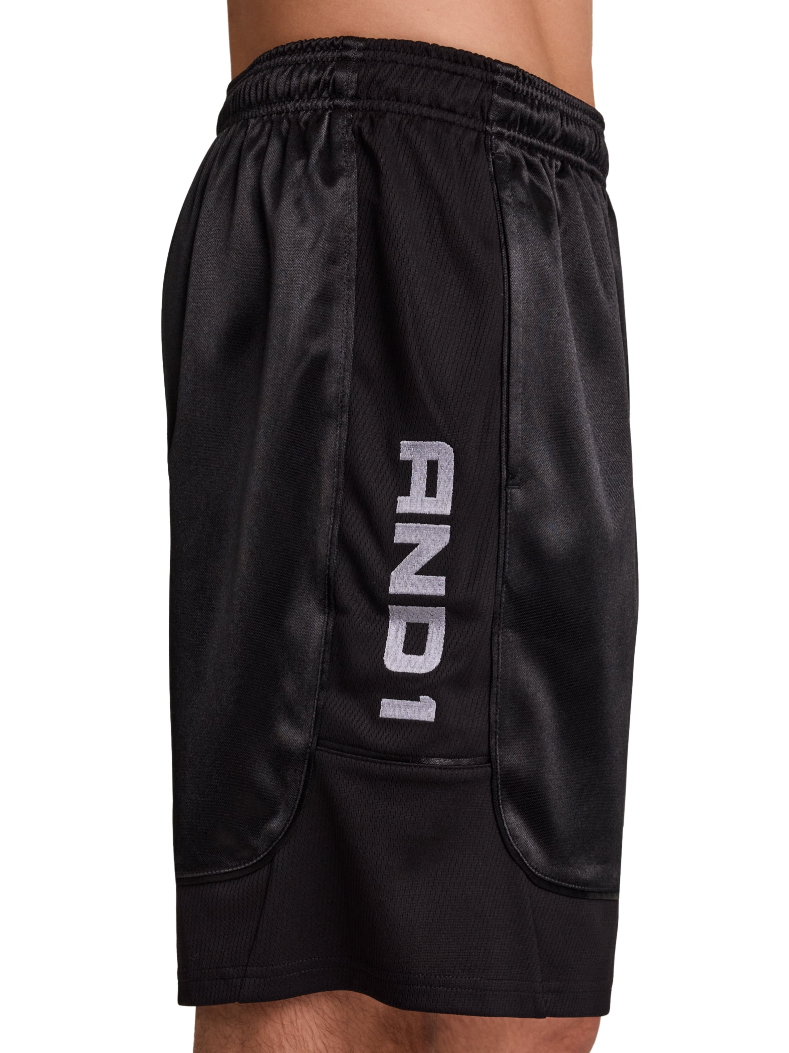 AND1 Men's and Big Men's All Court Short, 9" inseam, up to Size 5XL
