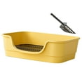 thumbnail image 4 of Caja de arena Abierta para gatos Fernando Entrada Baja Color Amarillo 47,5 x 35 x 15 cm, 4 of 8