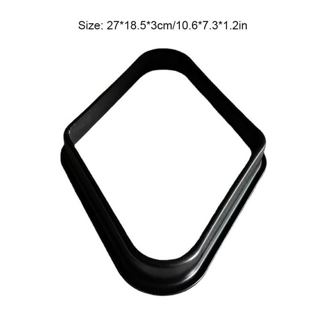 pitrice Billiards 9 Ball Rack Replacement Reusable Reusable Washable Shelf Washable Solid Color Rhombus Glossy Billiard Parlor Shelf Tool Accessories