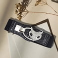 thumbnail image 4 of Cinturón Elástico Cinturón Negro PU Cuero 1 Piece Crystal 50mm Ancho Hebilla Skinny cinturo Cinturón Moda Cinturón Mustidable cinturo para Viajar F EL223-7 Salvador Cinturón de la cintura para mujer, 4 of 9